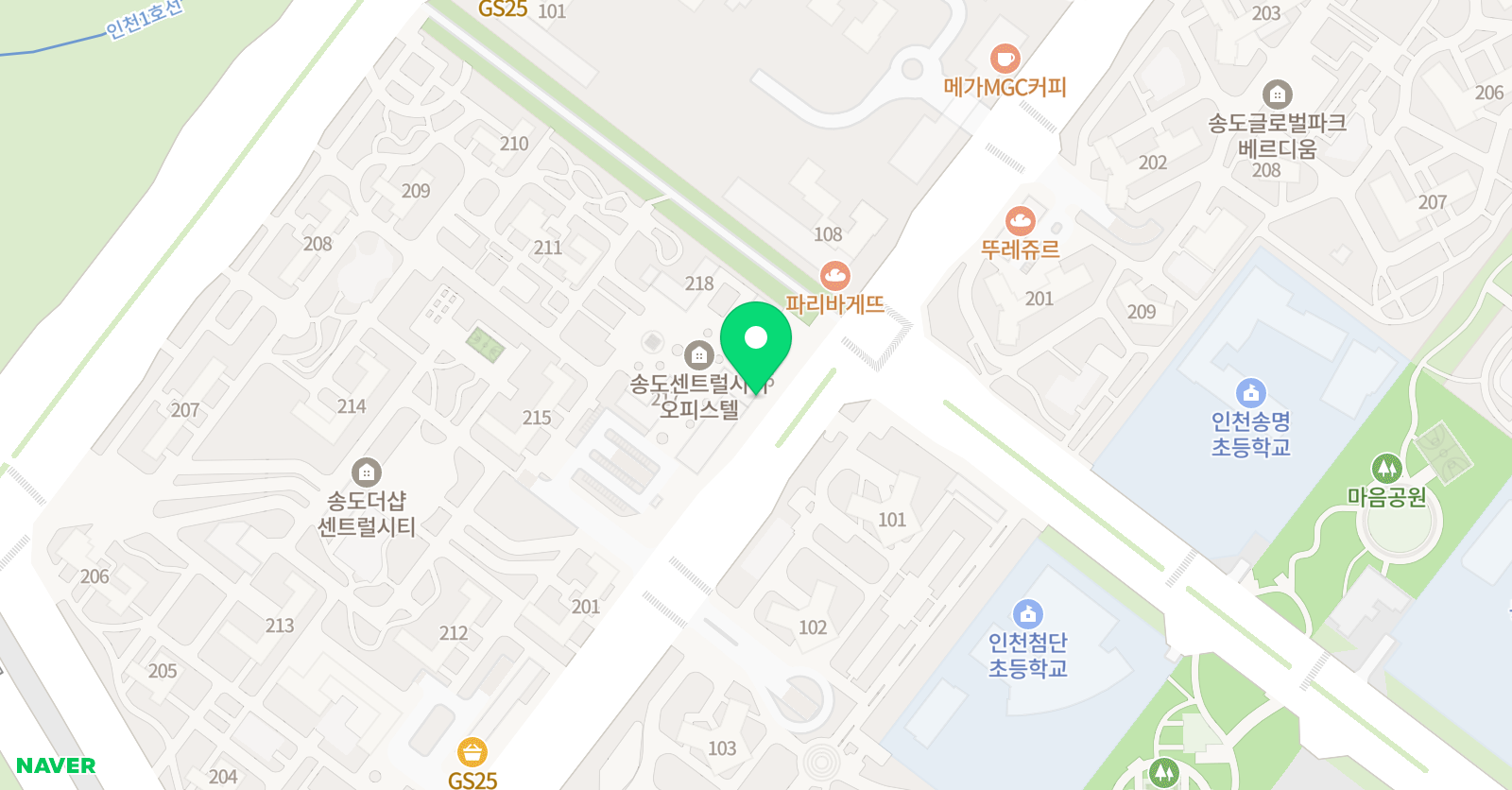 SDN쿨 영어학원 위치