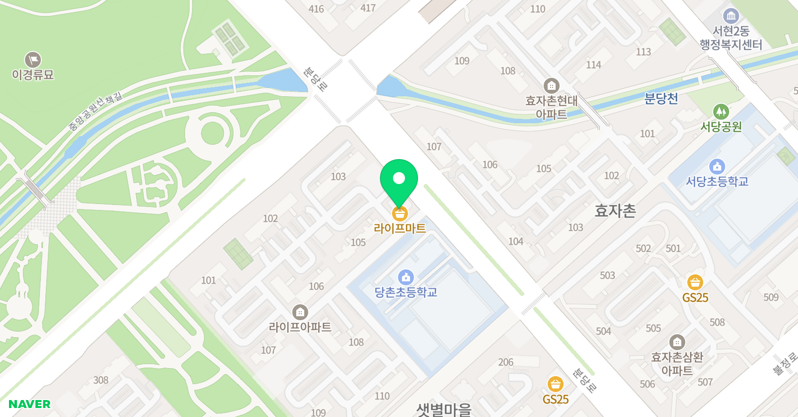 명성 태권도 위치