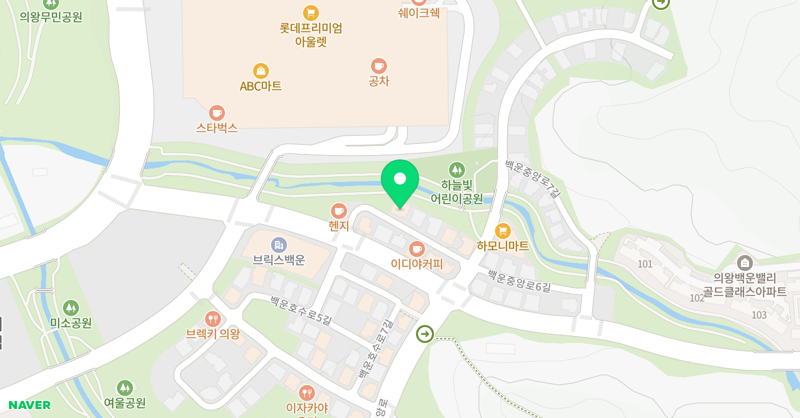 백운호수 ENDLESS POOLS 위치