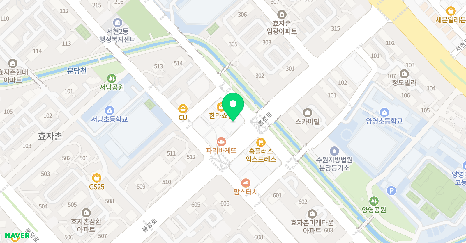 용선생 수학교습소 위치