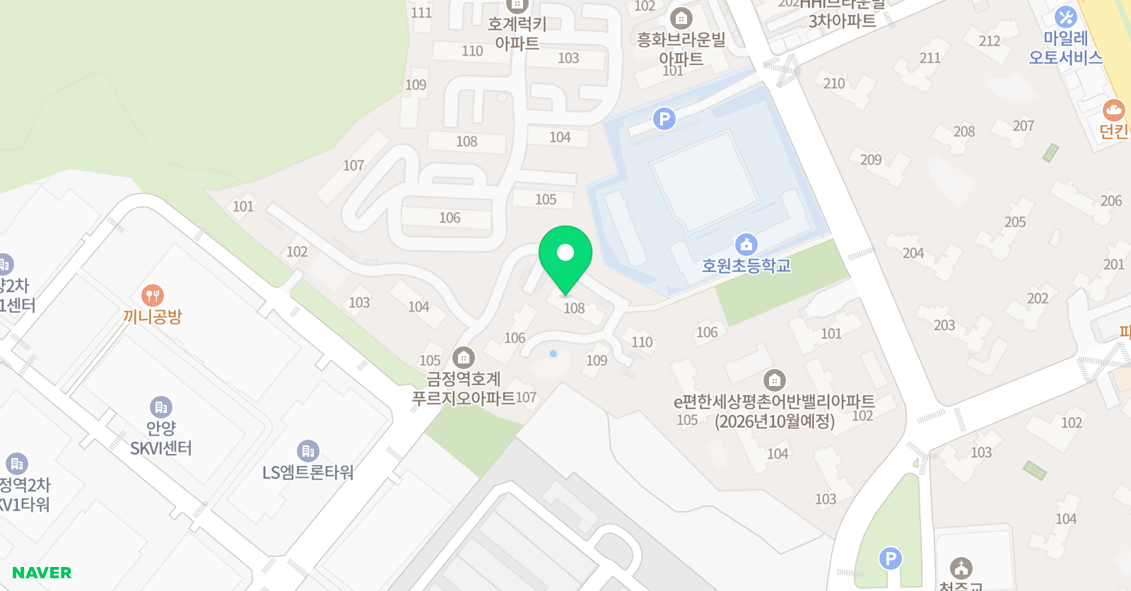기탄 사고력교실 호계푸르지오교실 위치