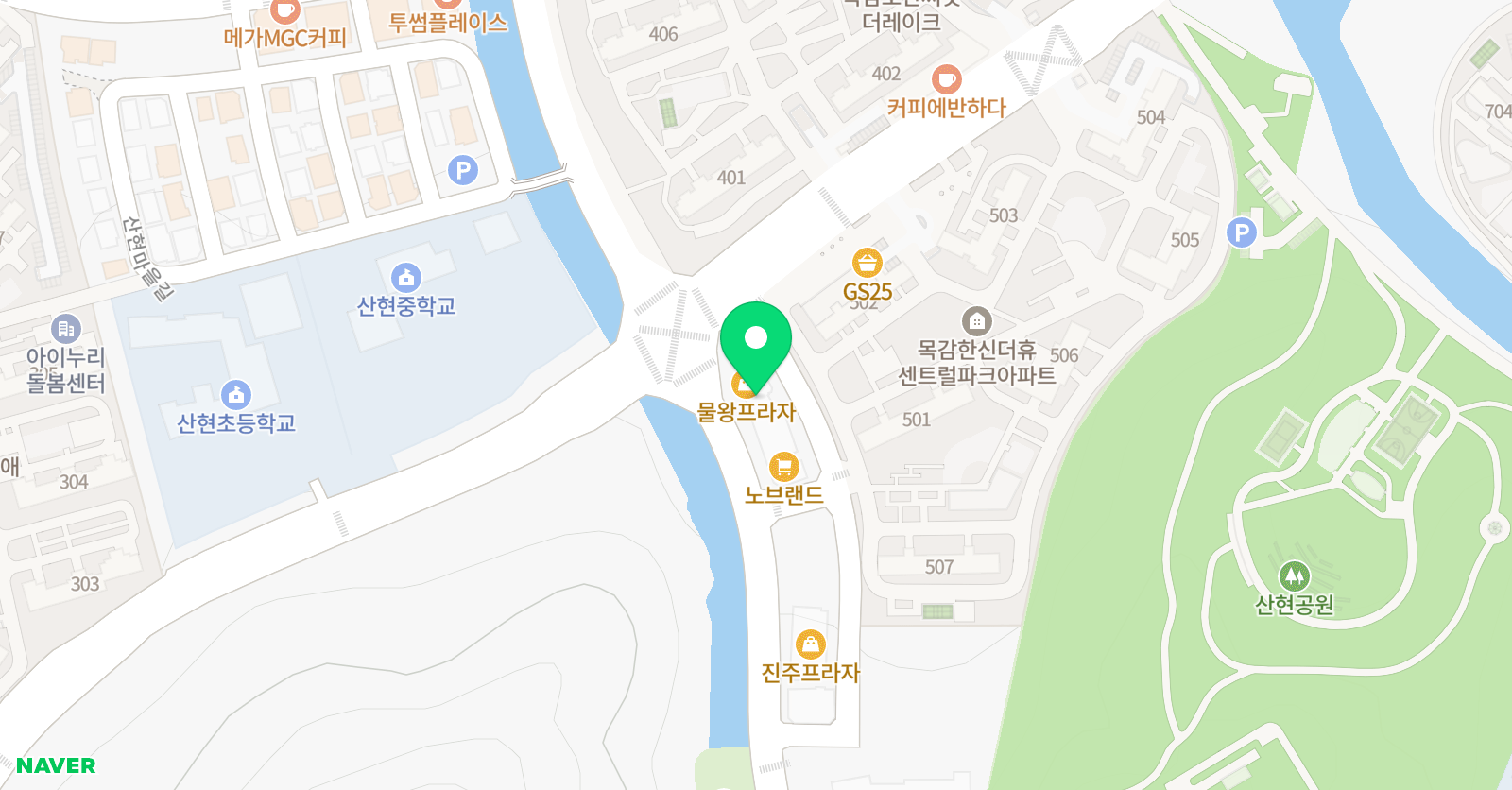 목감미래엔 영어수학학원 위치