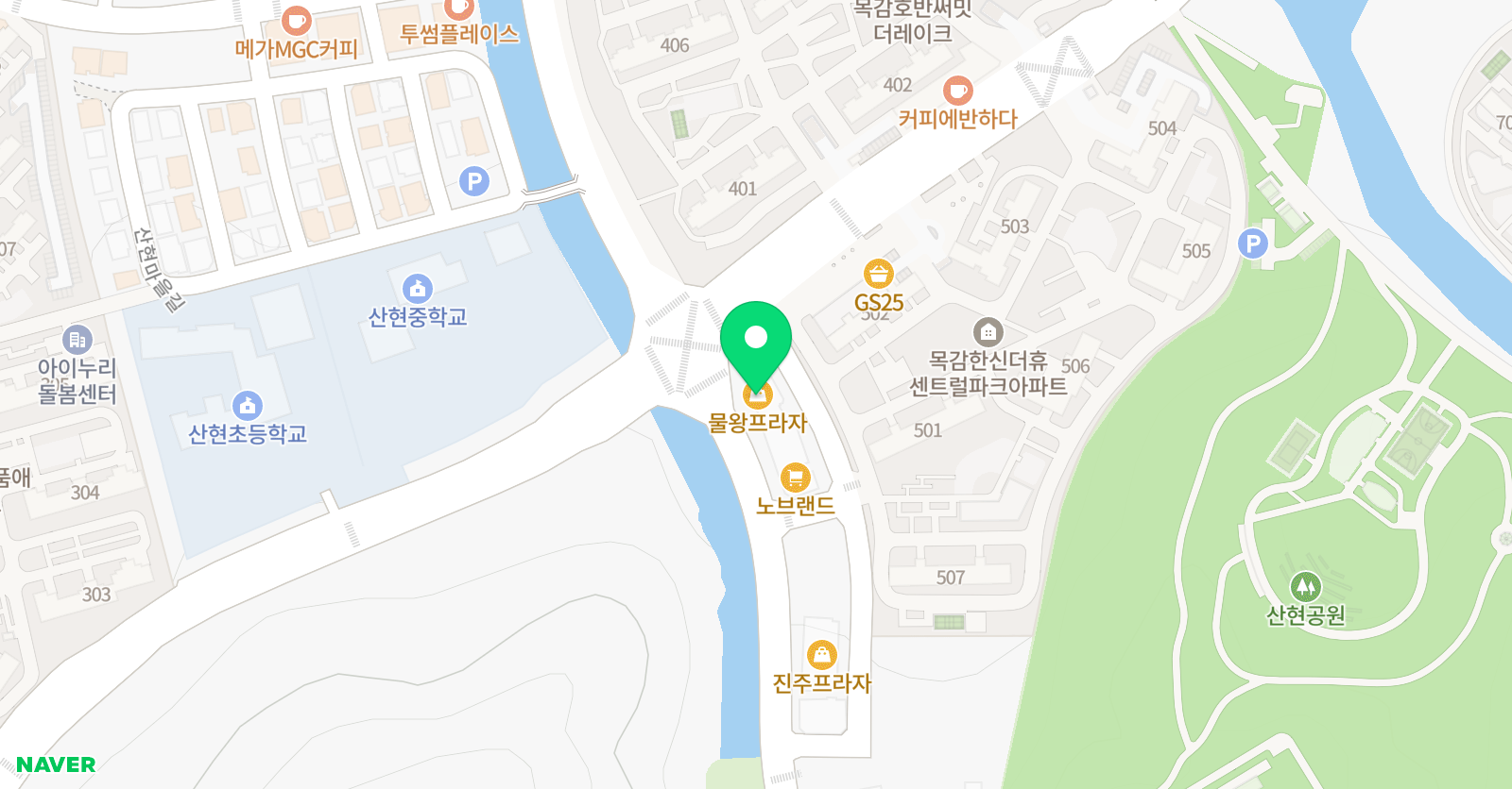 혜윰해법 학원 위치