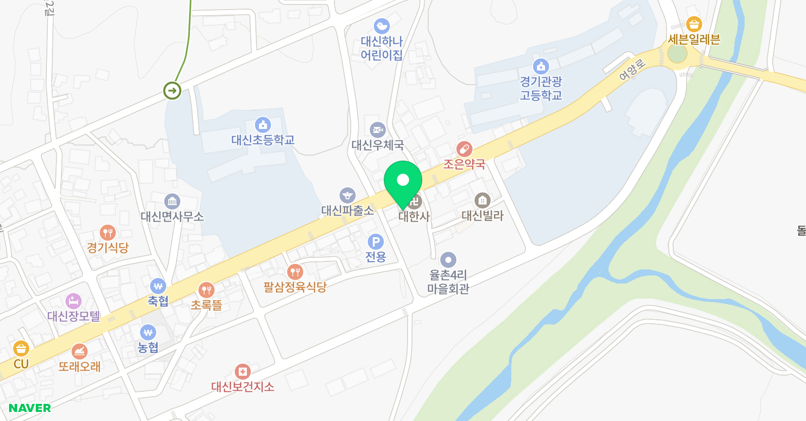 명성B&J 학원 위치