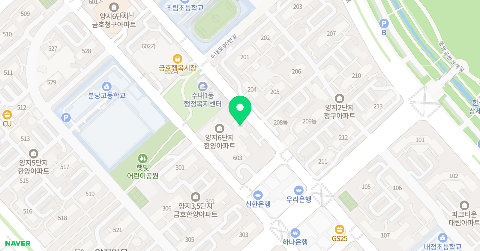 분당중앙 수학교습소 위치