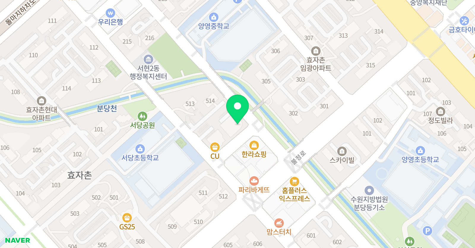 율 음악학원 위치