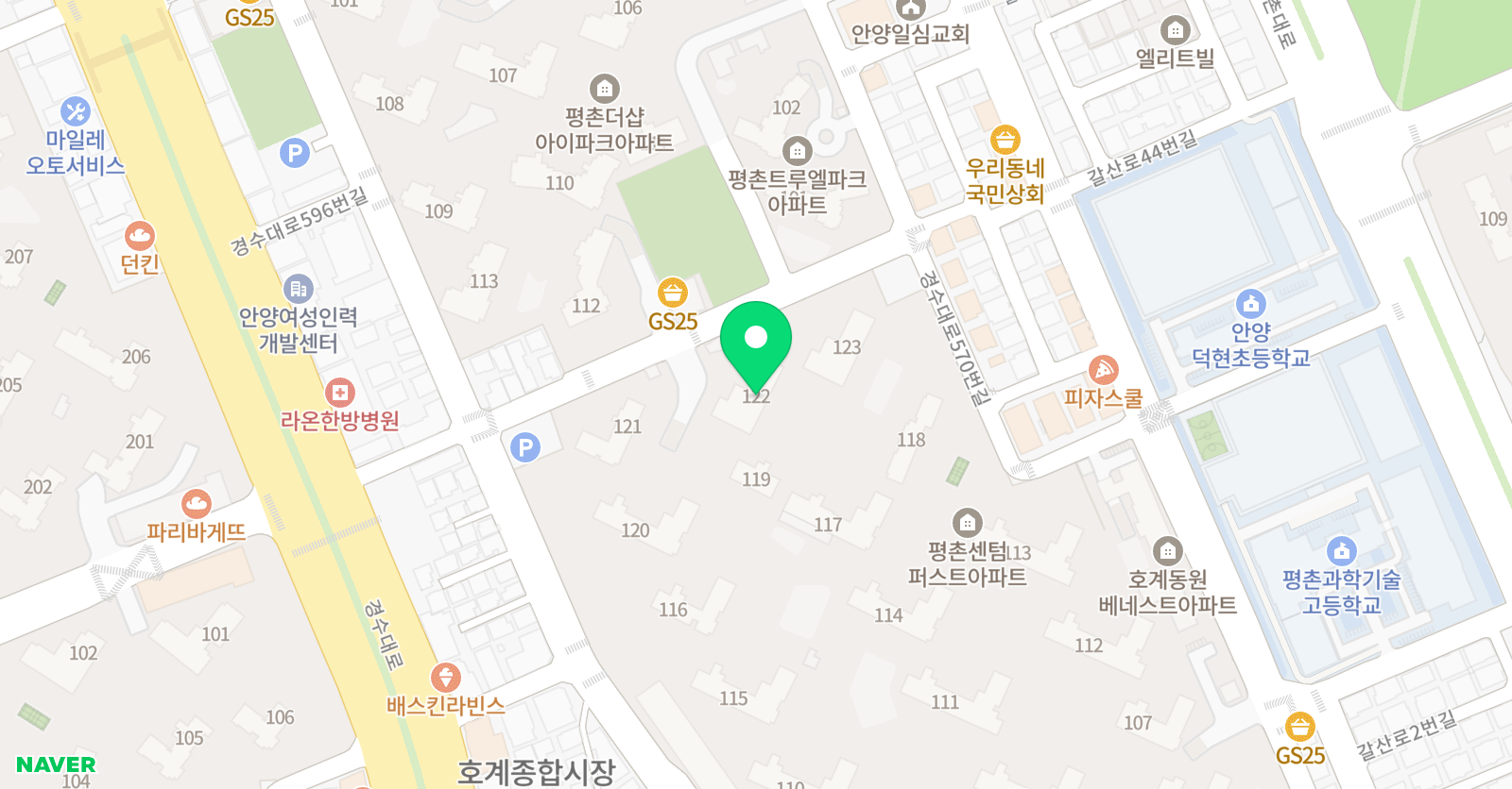 사고력나무 수학 공부방 위치