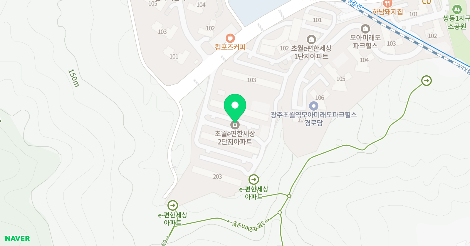 아소비 광주초월이편한세상점 위치