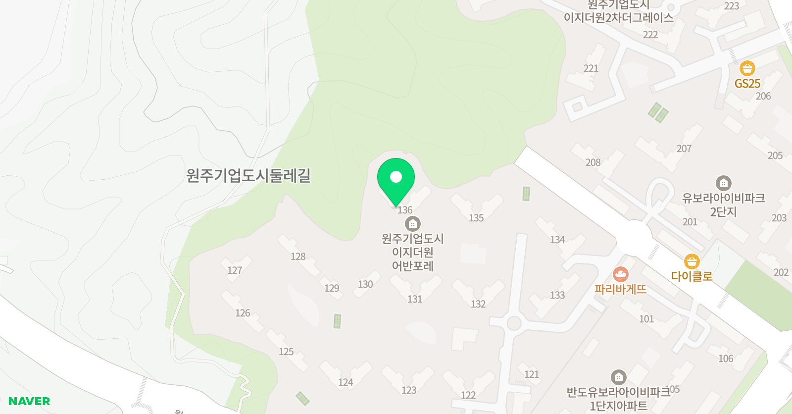 아소비 원주 이지3차 136동점 위치