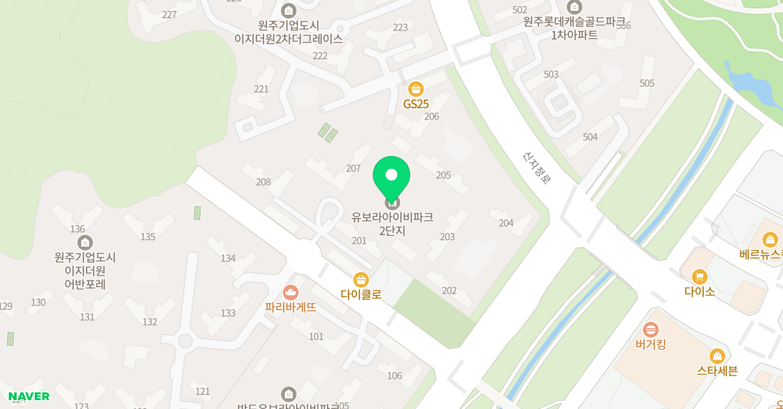링키영어 원주기업반도유보라2단지점 위치