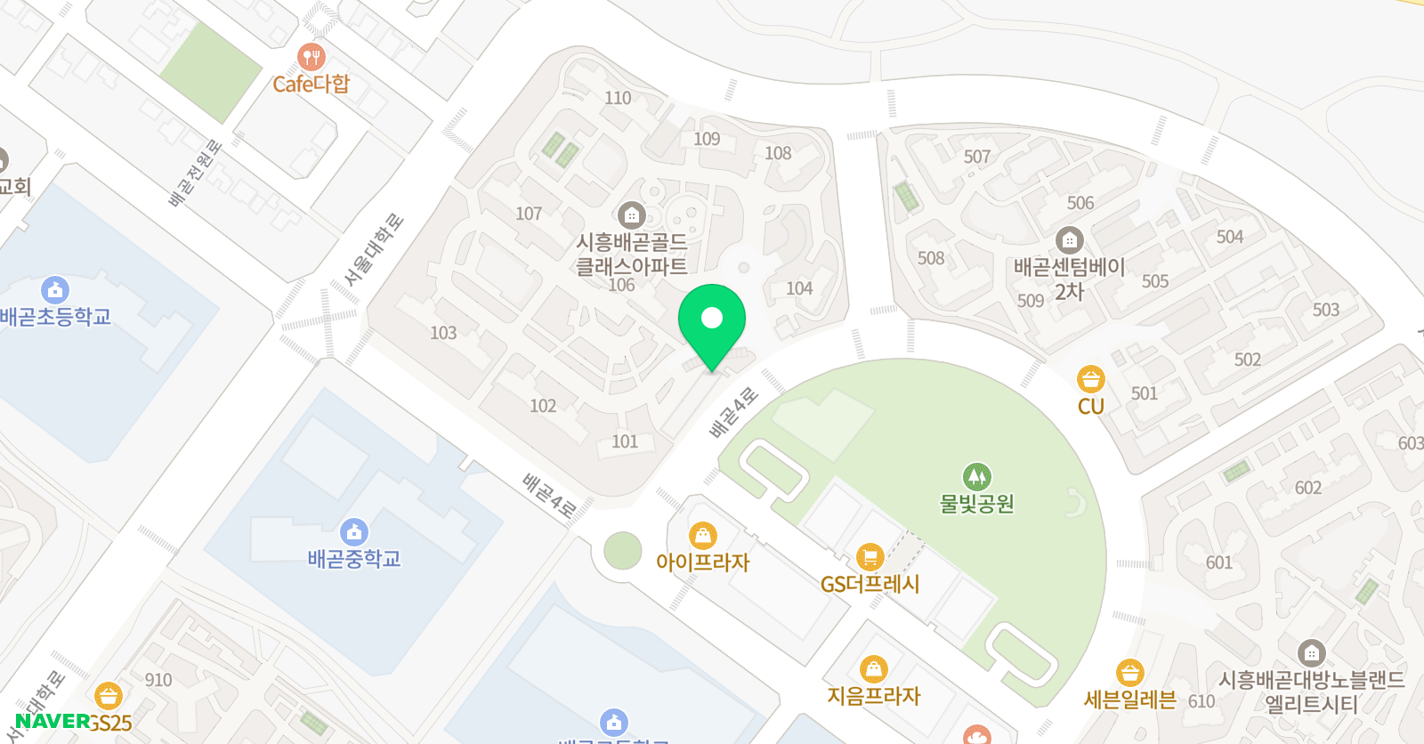 황쌤 창의사고력수학 위치