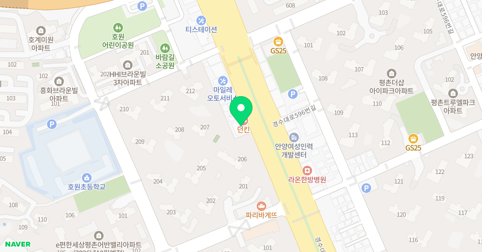퍼스트 금빛 태권도 위치