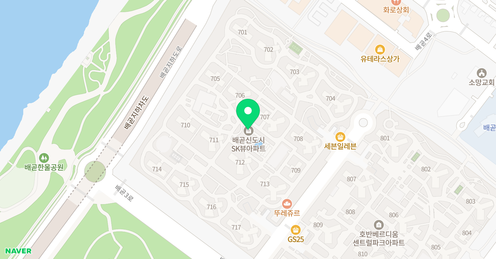 배곧 아이맞춤 독서논술 위치