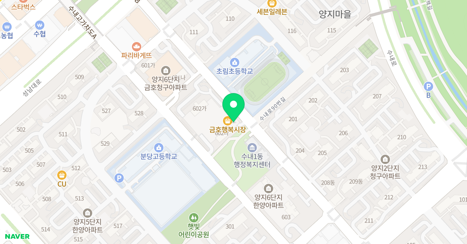 씨투엠 분당수내센터 위치