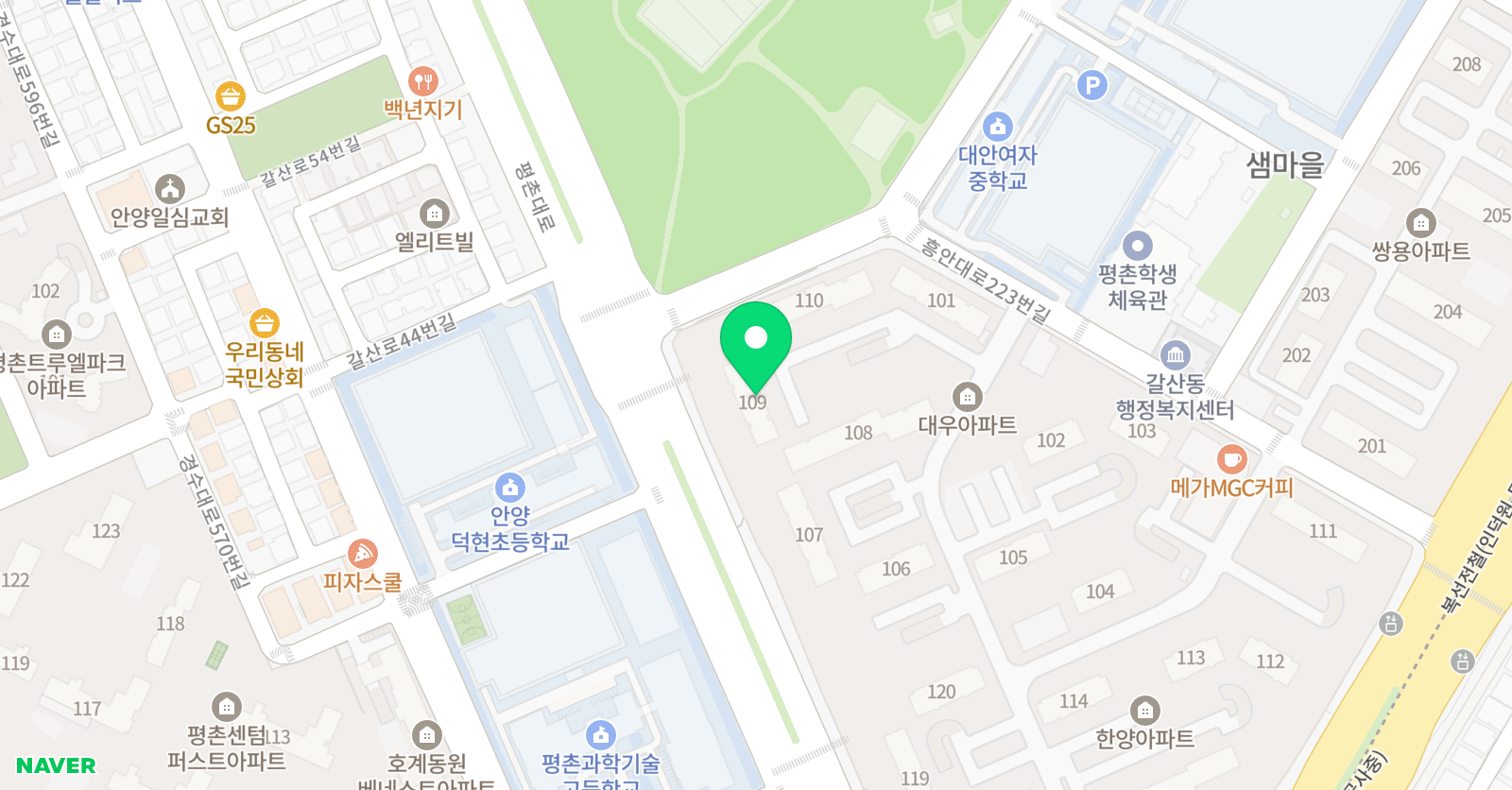 TMC 잉글리쉬 위치