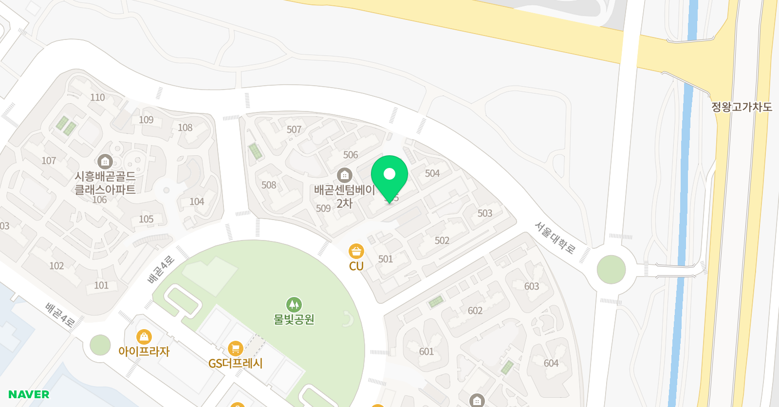 아소비 배곧 센텀베이2차점 위치