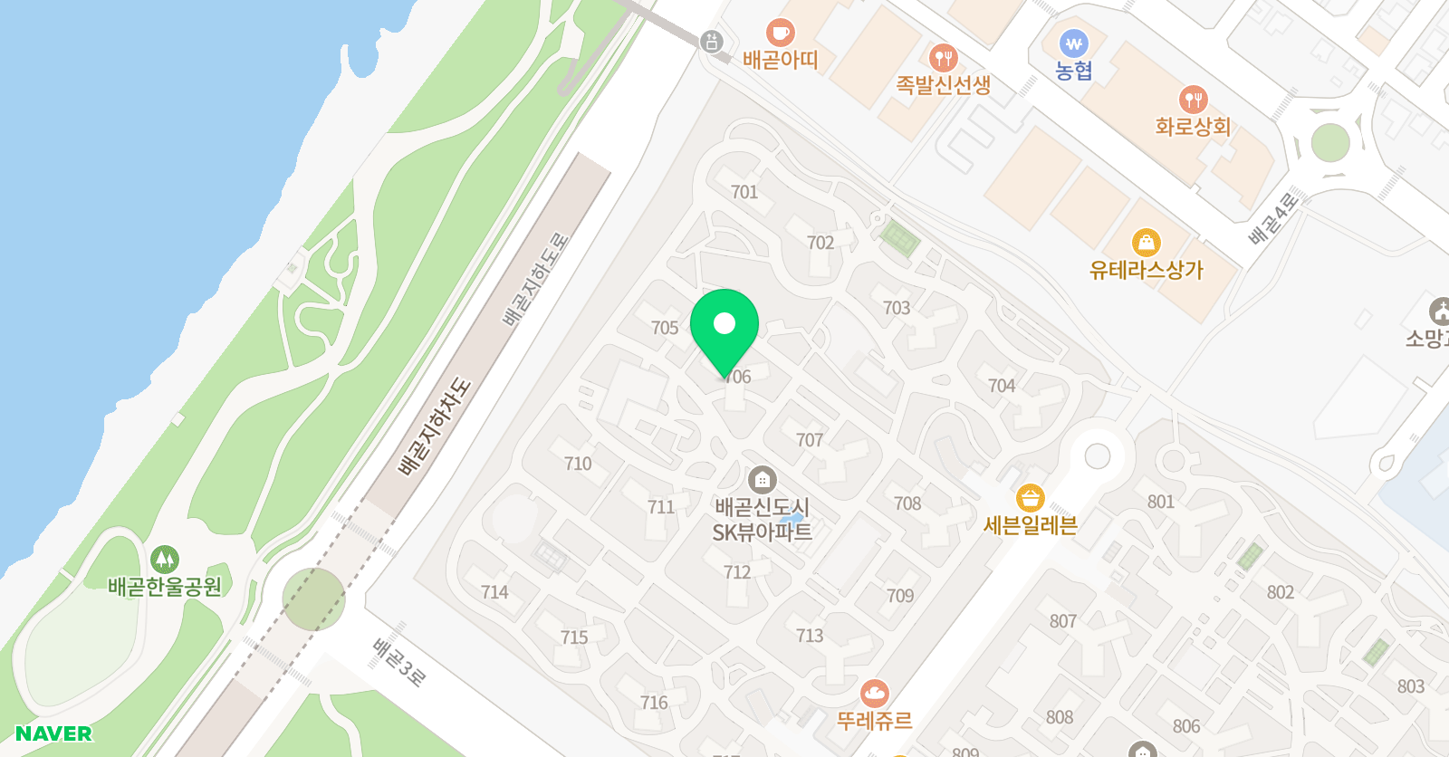 빨간펜 수학의달인 시흥배곧SK뷰점 위치