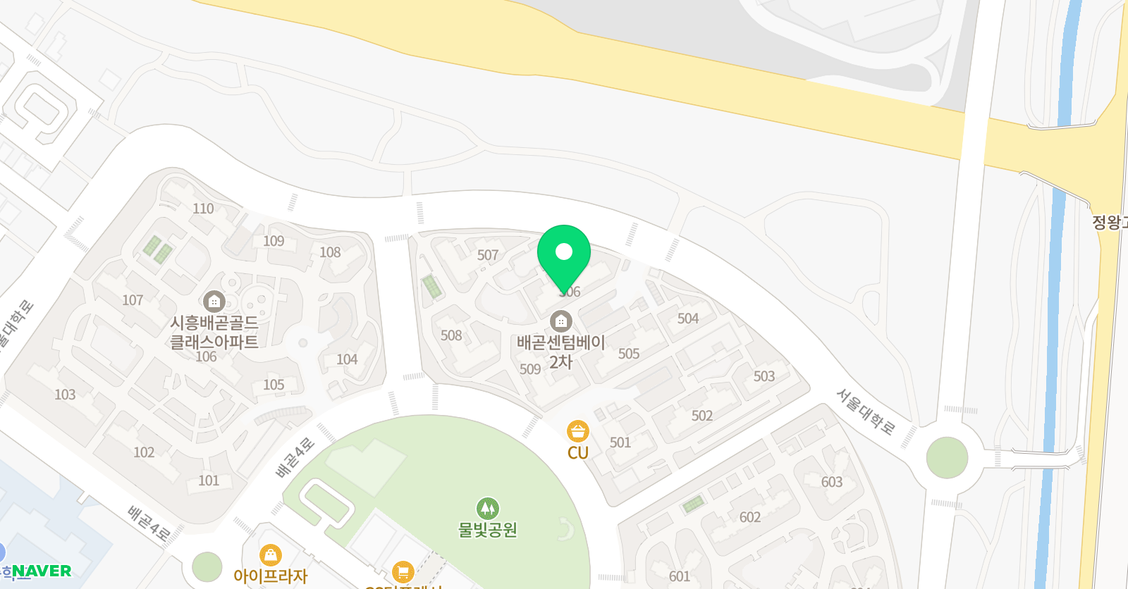 기탄사고력교실 배곧센텀베이 2차점 위치