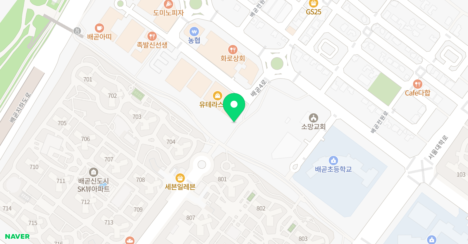 독수리 수학학원 위치