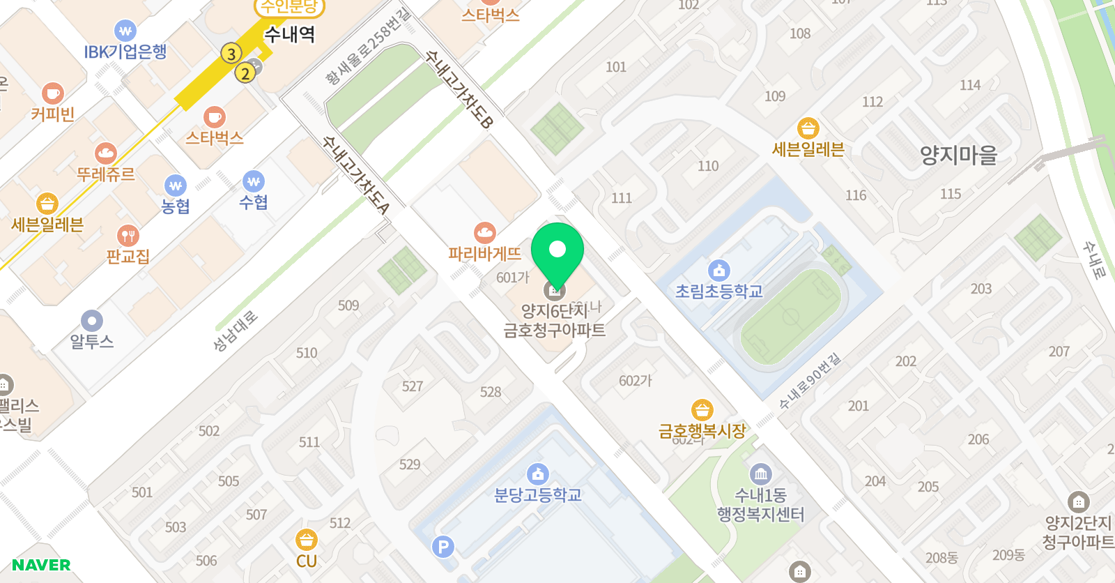 플레이팩토 수내청구점 위치