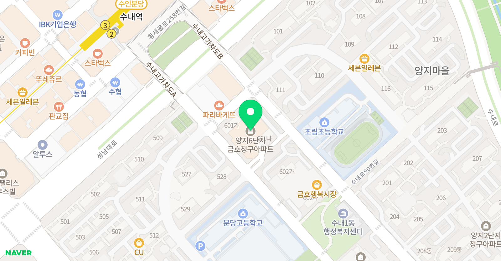 신성 태권도 위치
