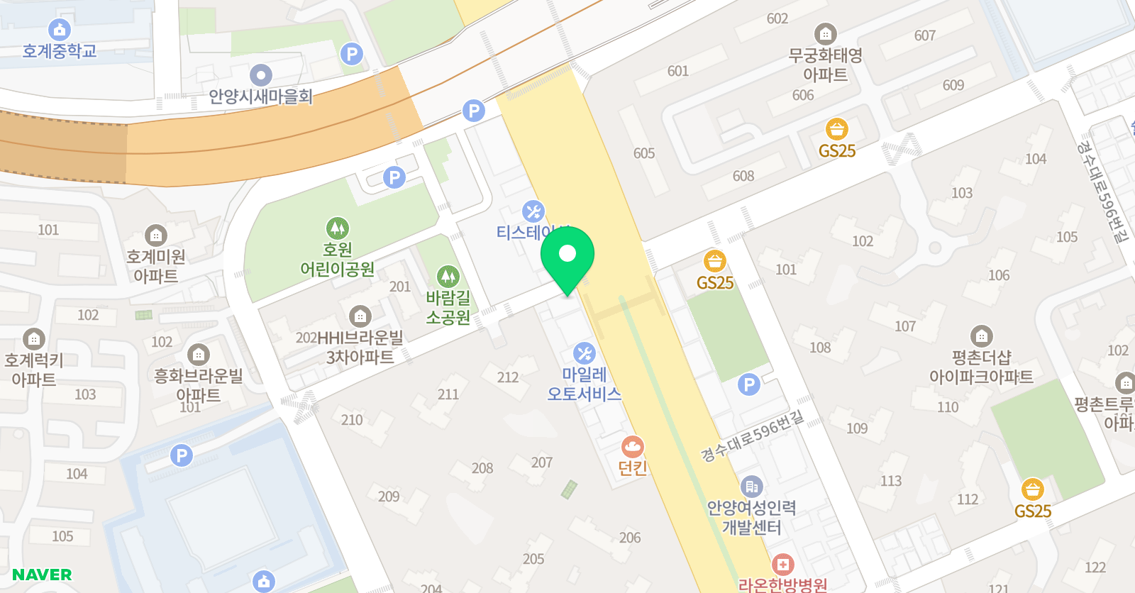 삼성영어셀레나 히스웰 학원 위치