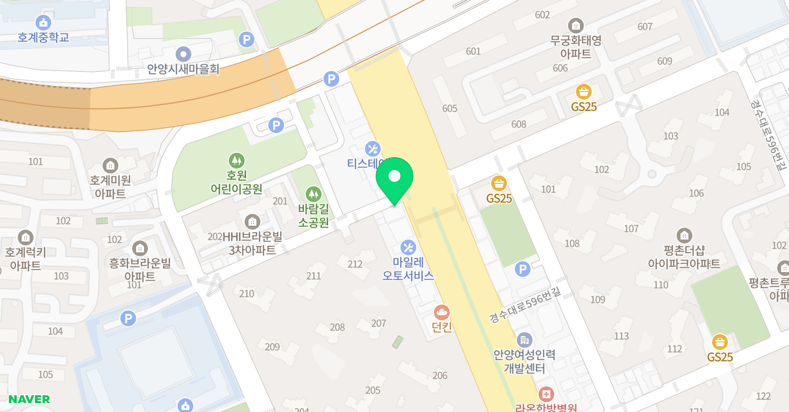 웰 수학교습소 위치