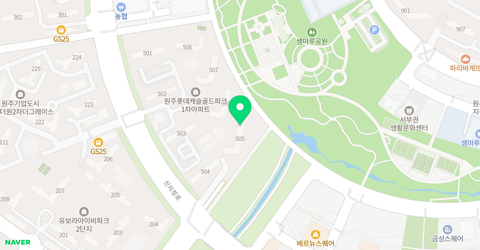 기탄 사고력교실 지정롯데캐슬골드파크1차점 위치