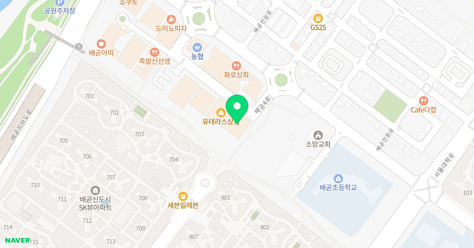 뮤즈아트 미술학원 위치