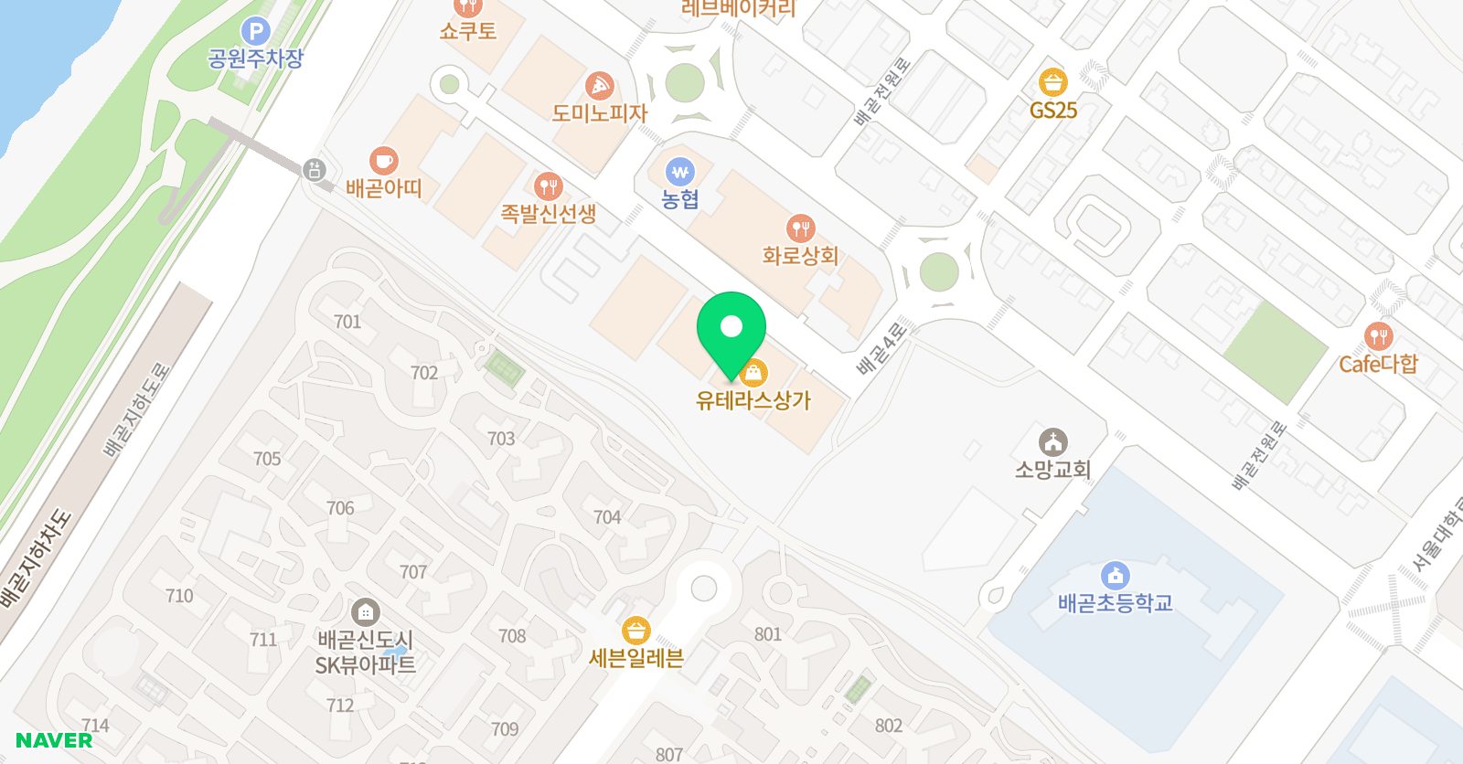 홍성문 수학II학원 위치