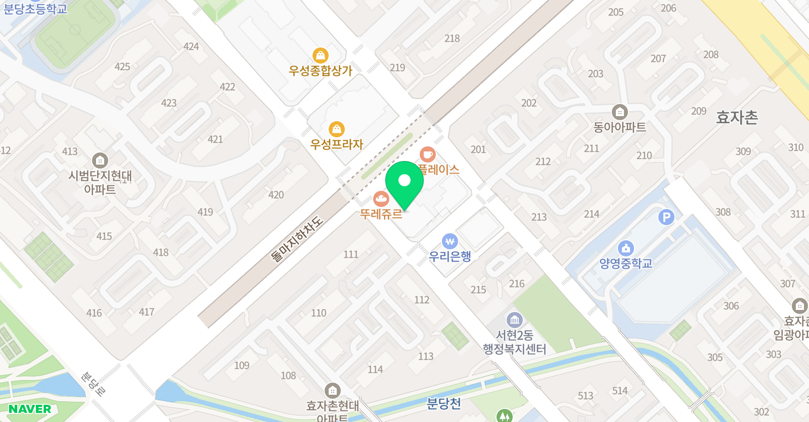 에픽 어학원 분당본원 위치