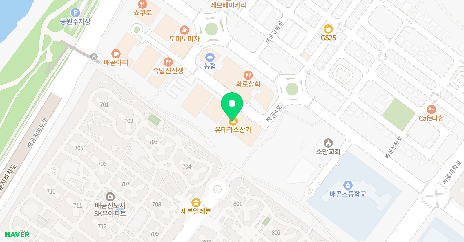배곧 ILP 이화어학원 위치