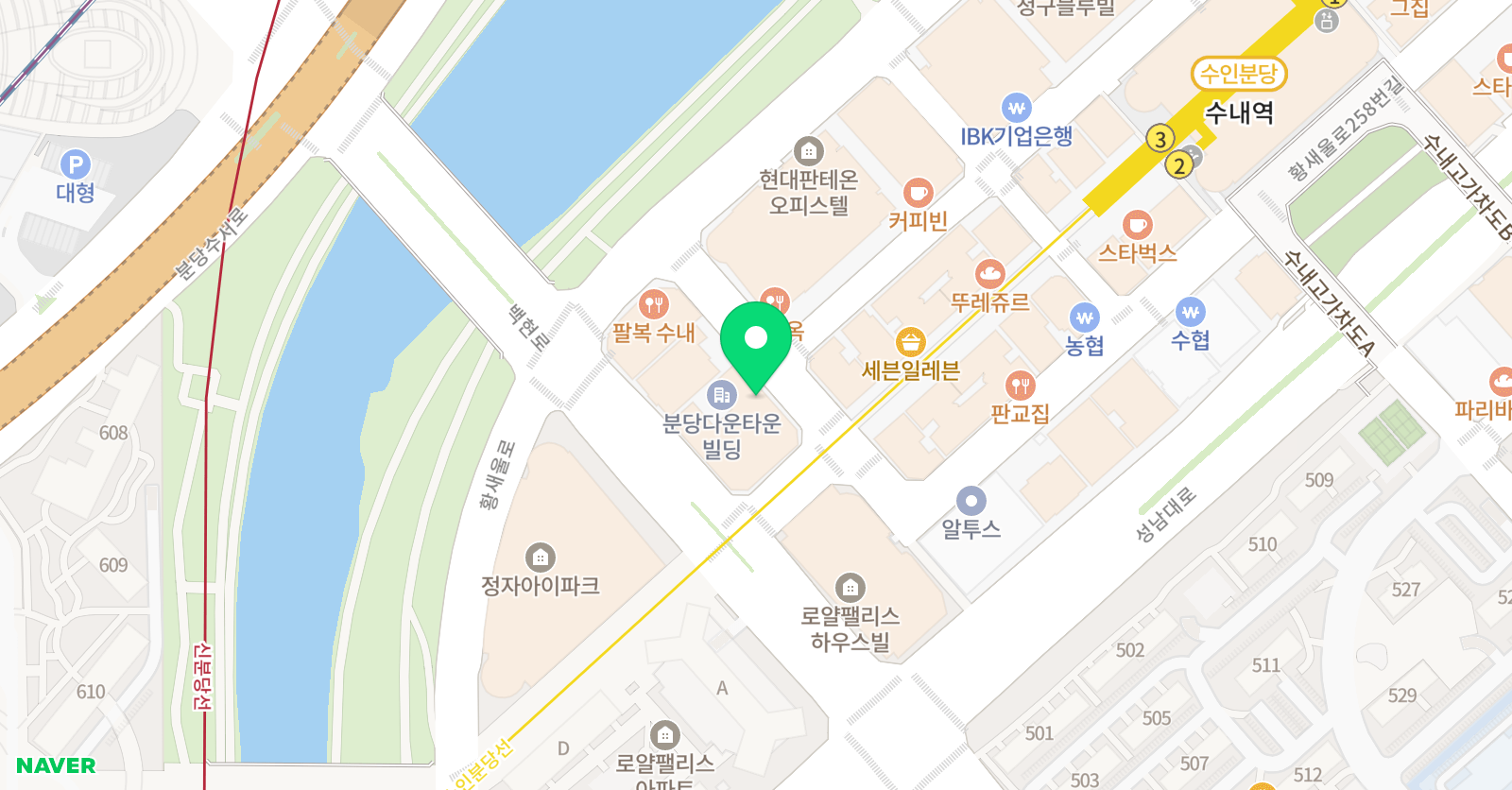 에디센 어학원 분당 위치