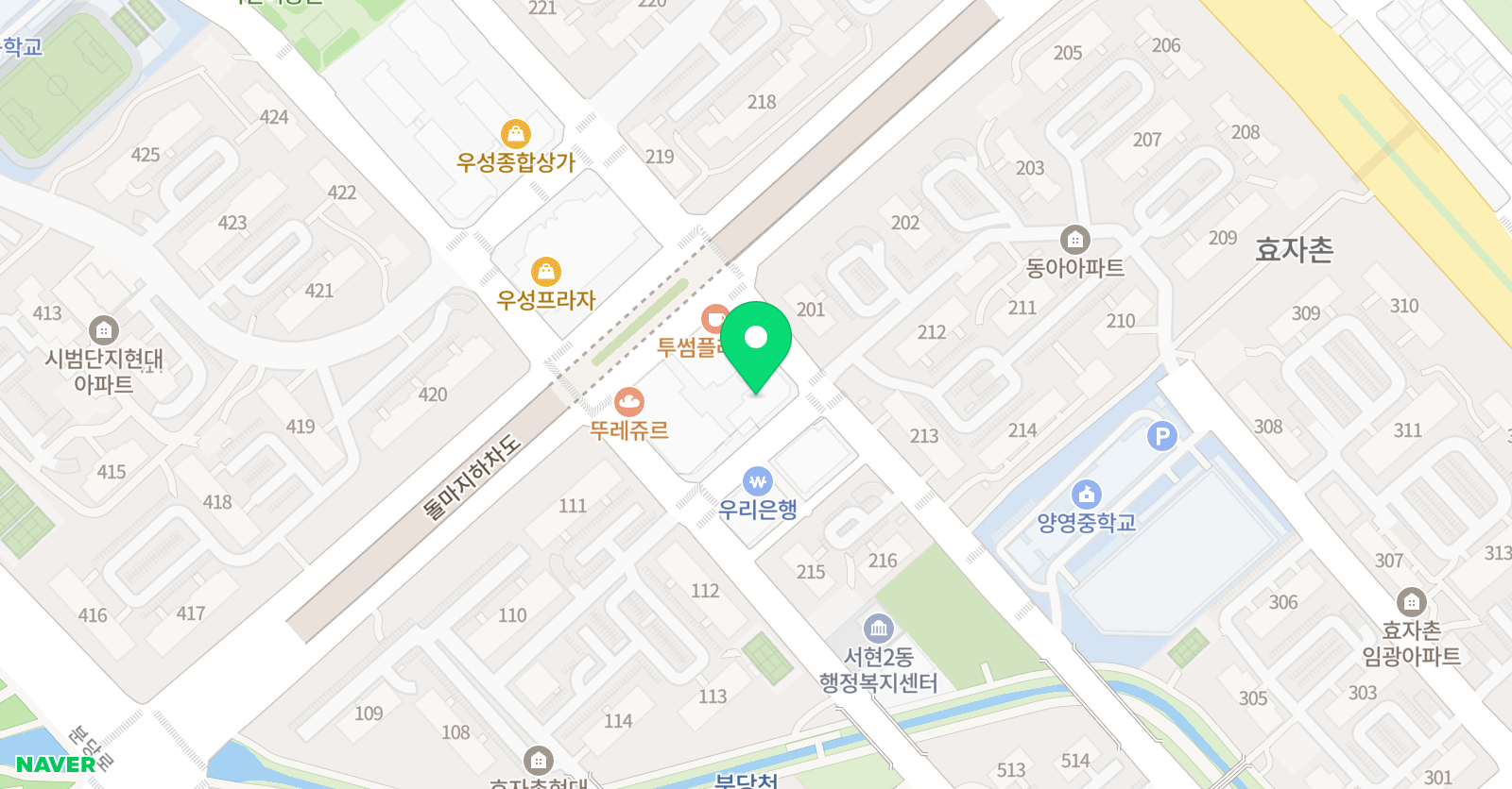 아이비 수학학원 서현제2캠퍼스 위치
