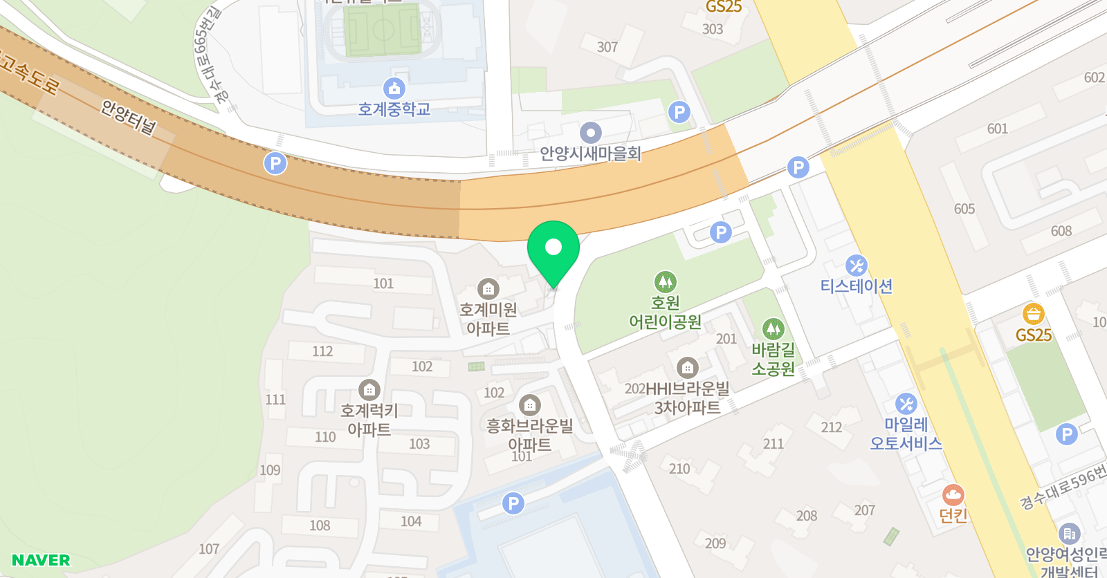 에스피프라임영어 위치