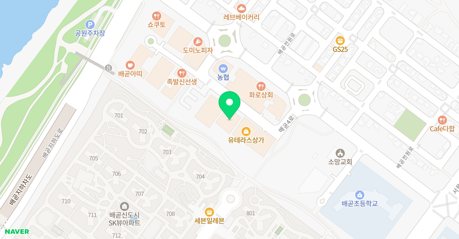 품 태권도장 위치