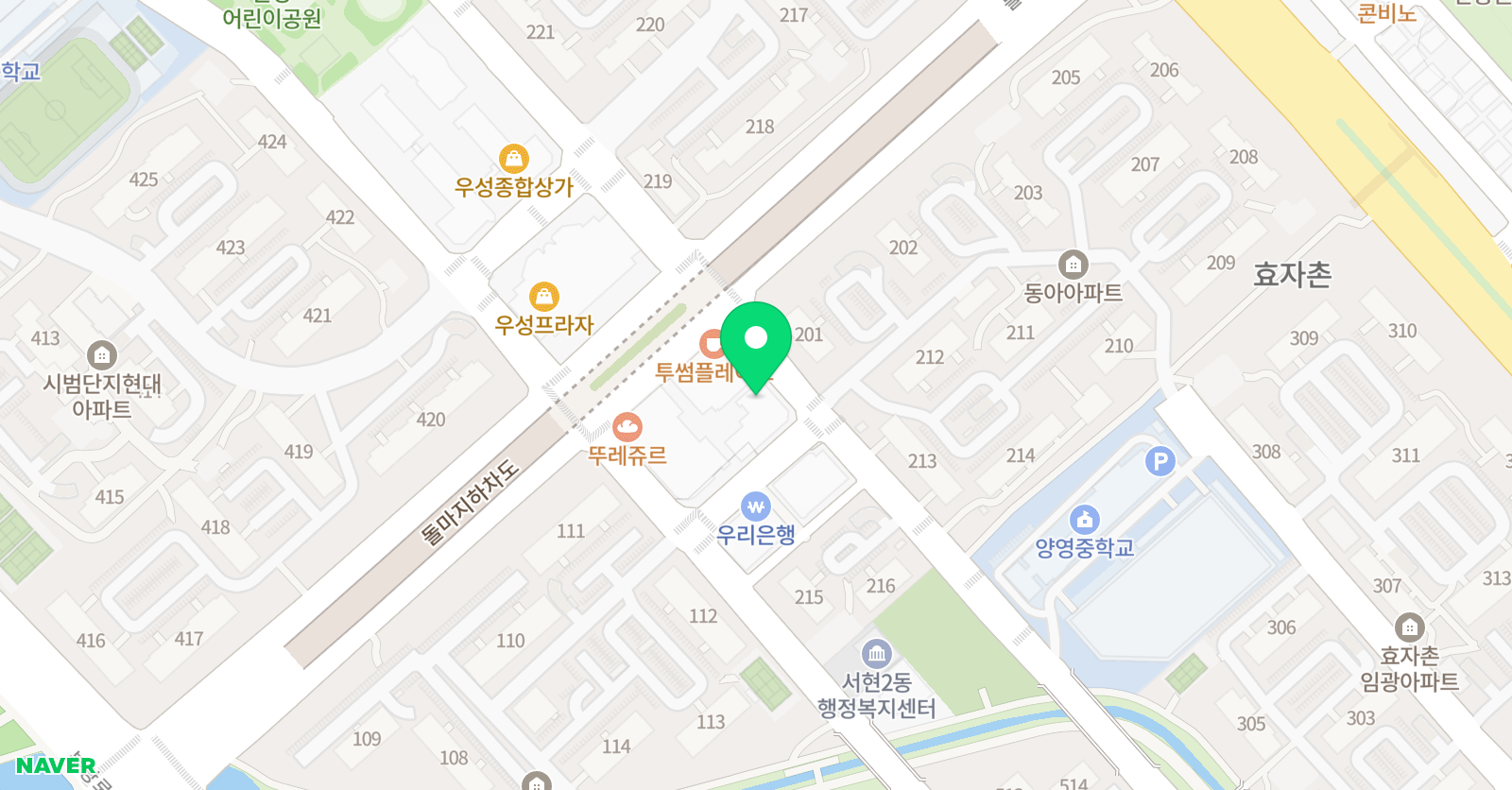 와이즈에듀 교현학원 위치