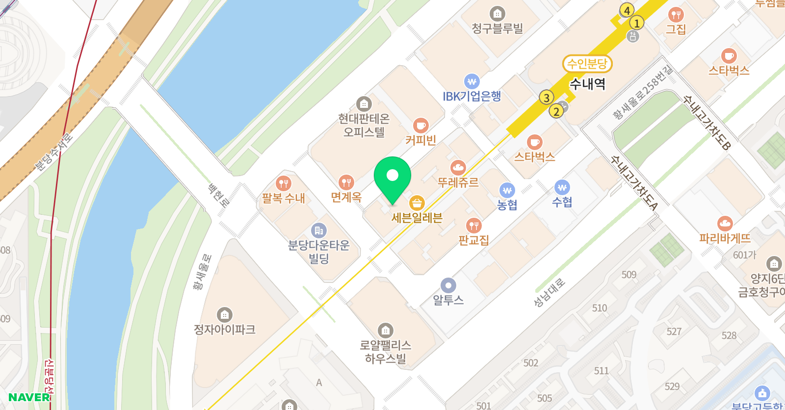 국악학원 율 위치