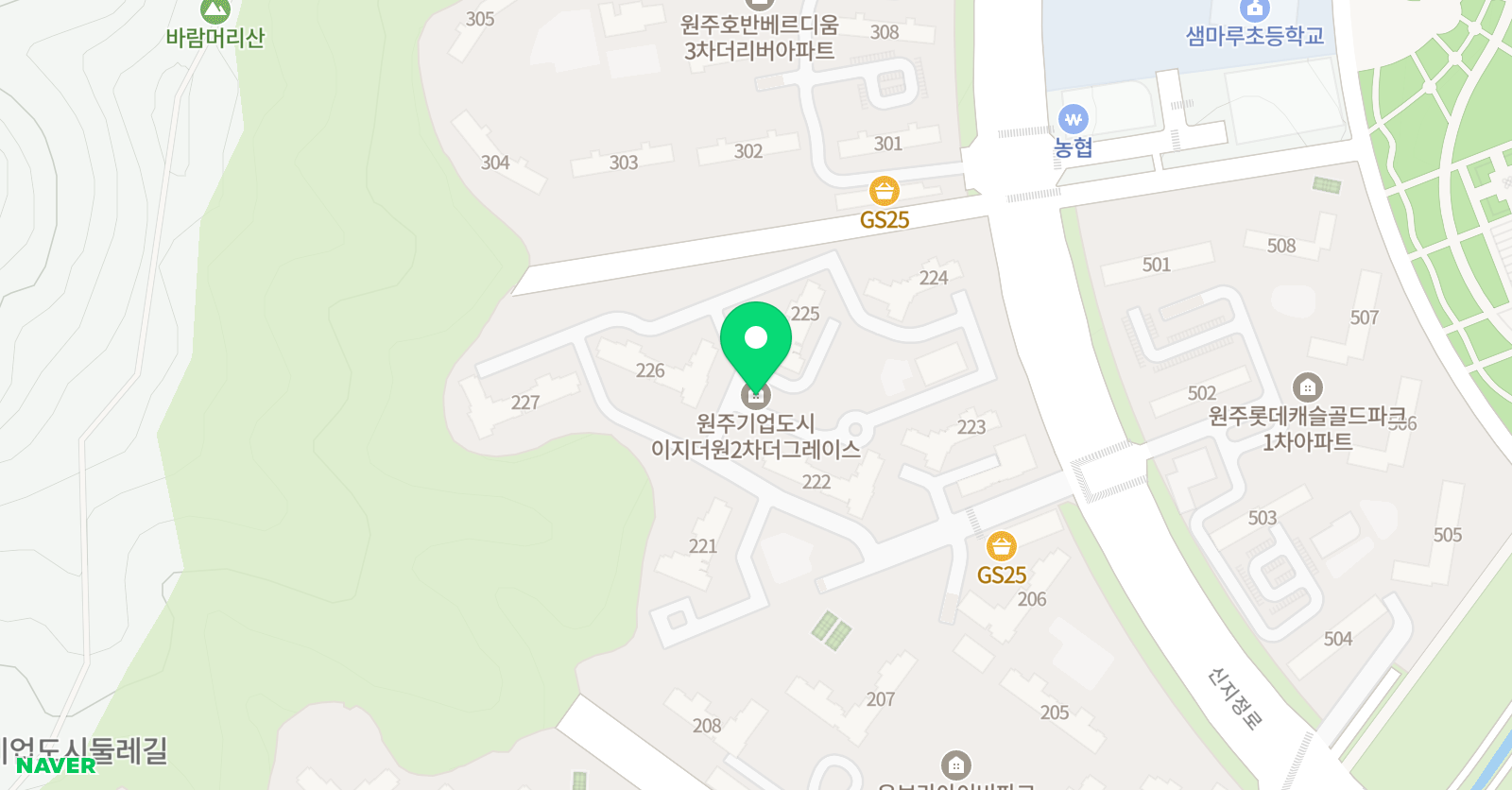 뮤엠 영어학원 그레이스네스트점 위치