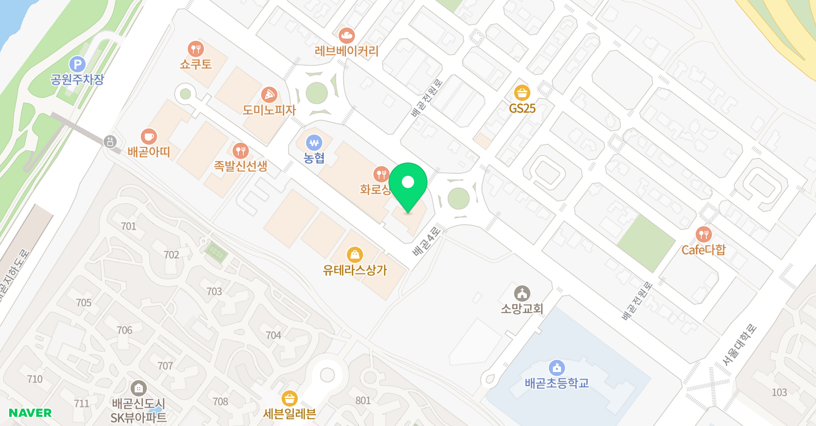 소리한글문 어랑독서 배곧센터 위치