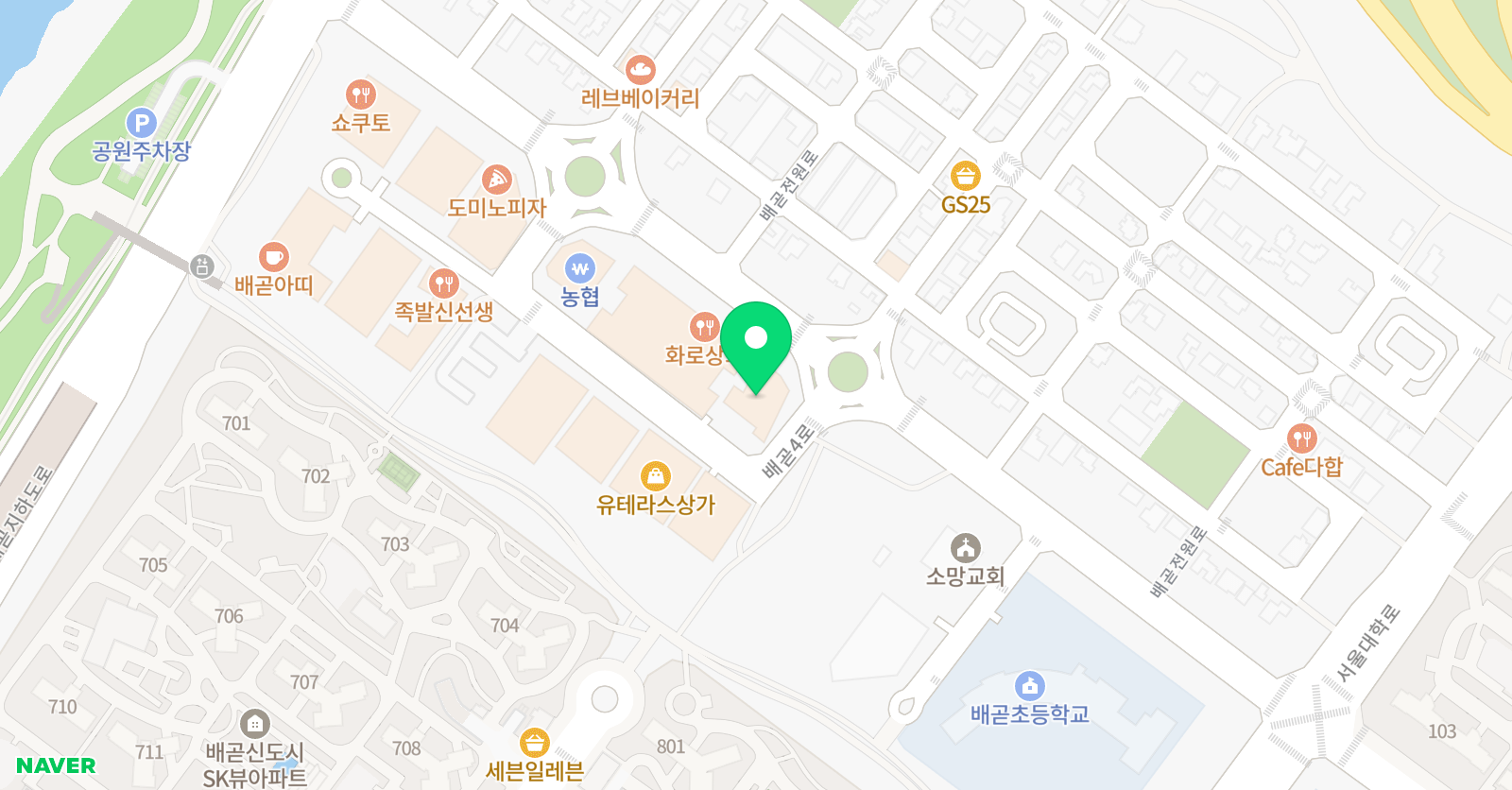 배곧 와이즈만 영재교육학원 위치