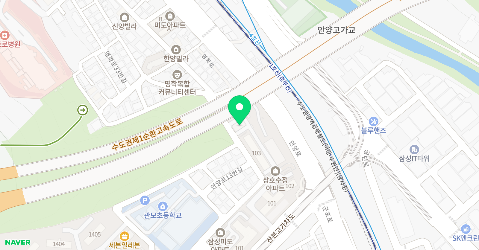 지엔 학원 위치