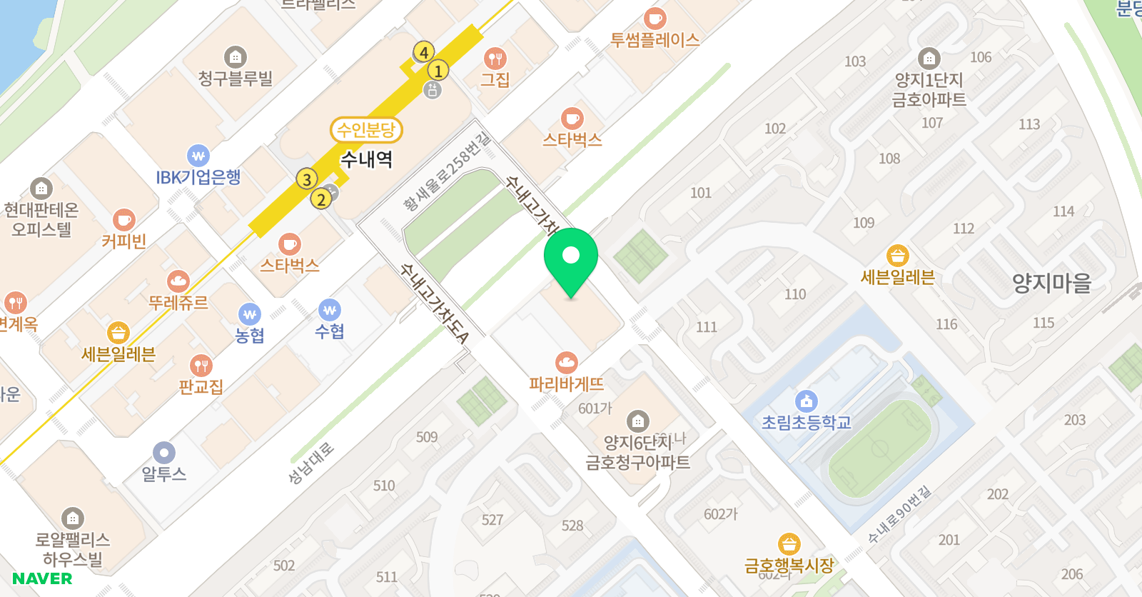 생각하는사람 수학학원 위치