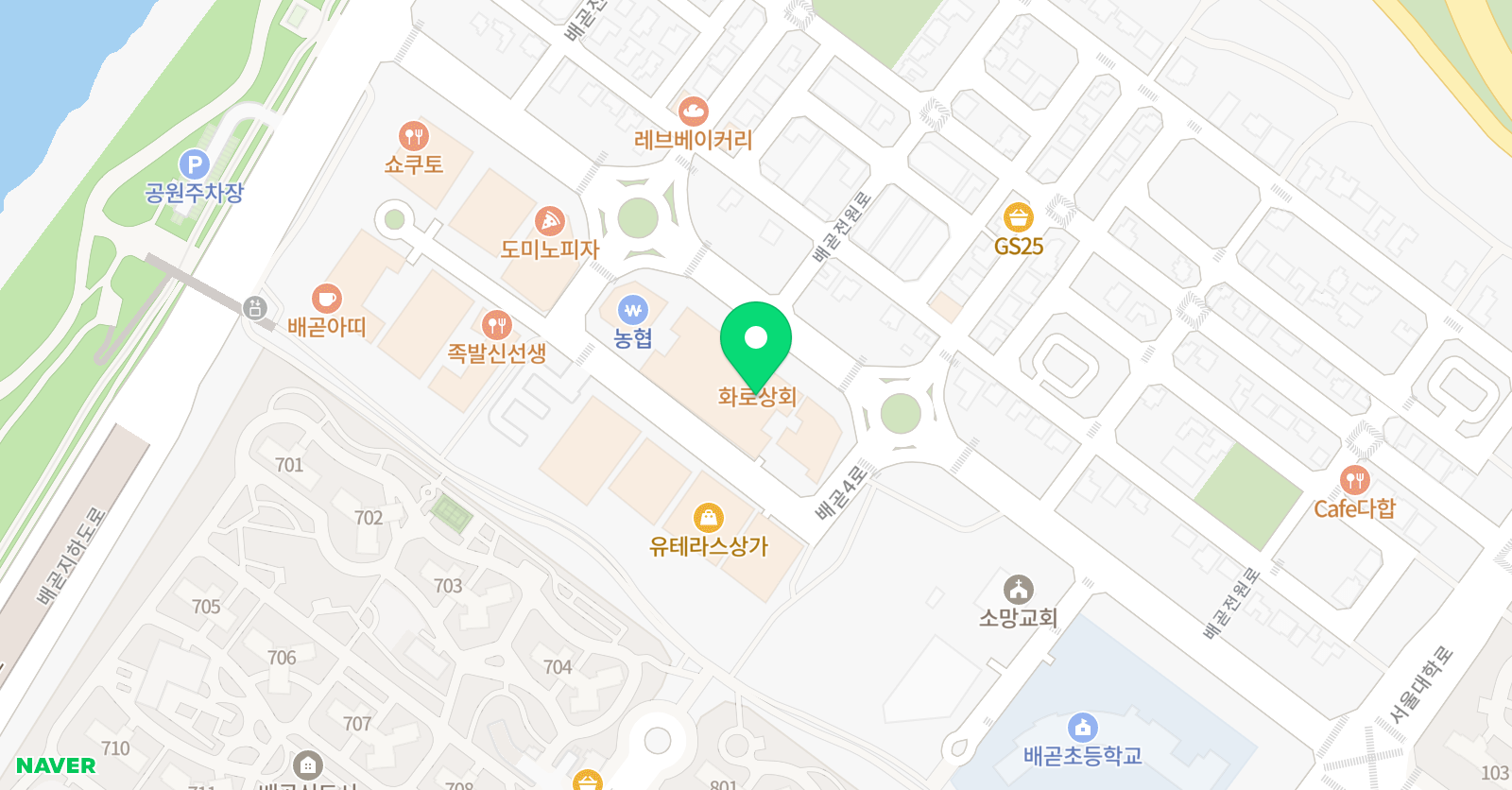 김&정 영어 수학원 위치
