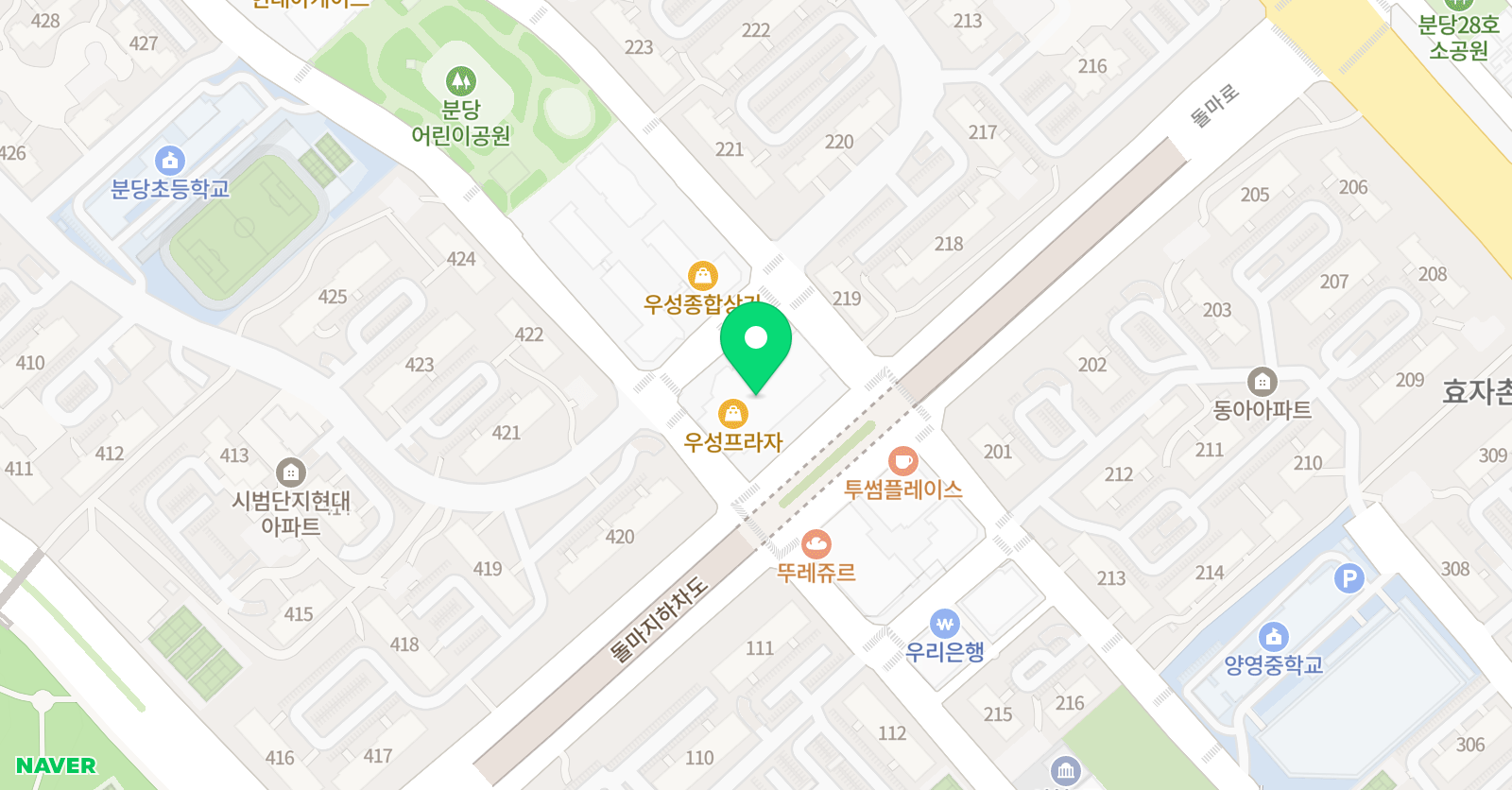 ZD 수학전문학원 위치