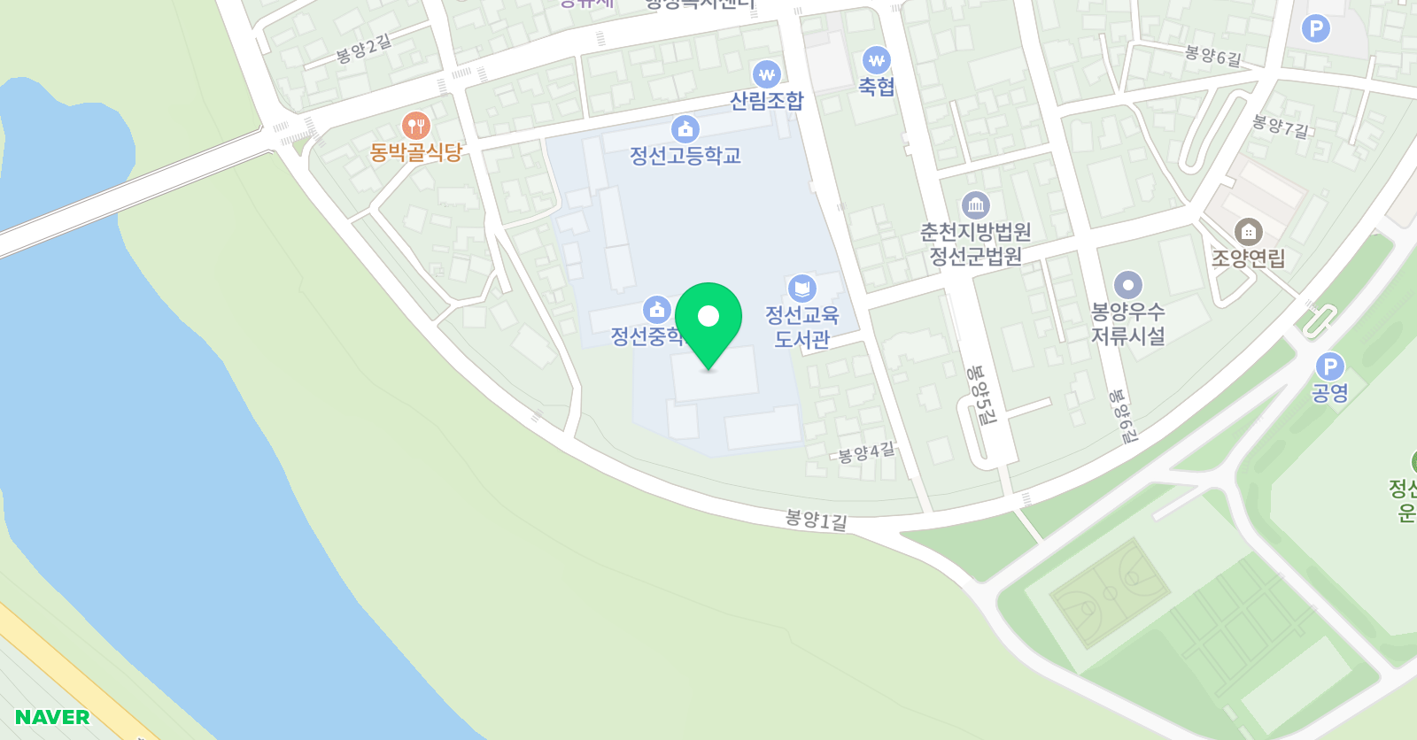 정선 학생체육관 수영장 위치