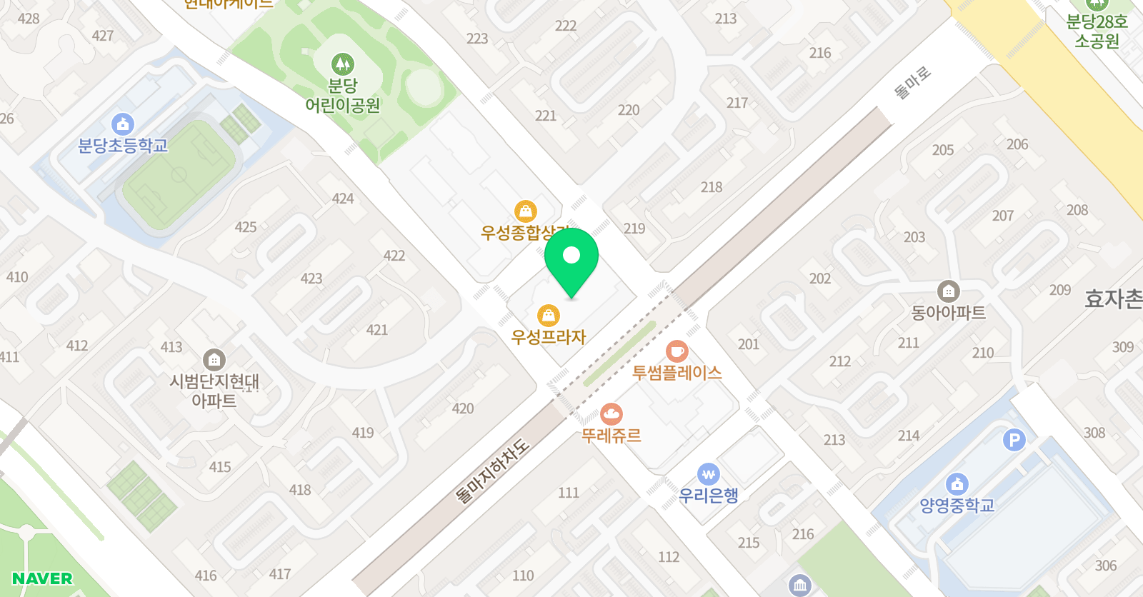 입실론 수학학원 초중등관 위치