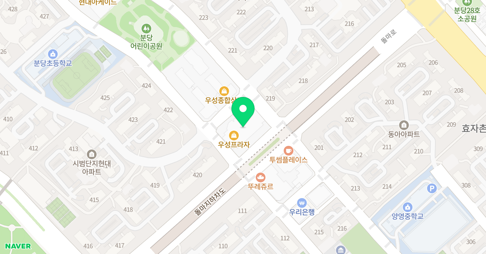 경희신성 태권도장 위치