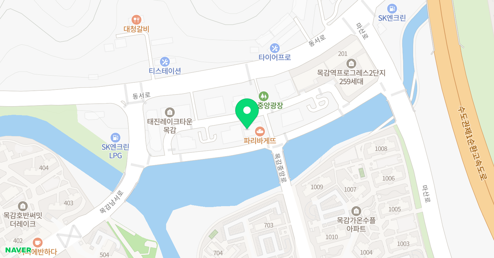 더베스트에듀 영수학원 목감 위치