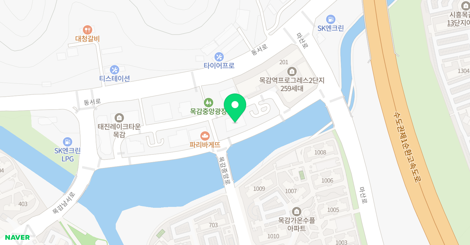 교원더퍼스트캠퍼스 조남 수학직영학원 위치